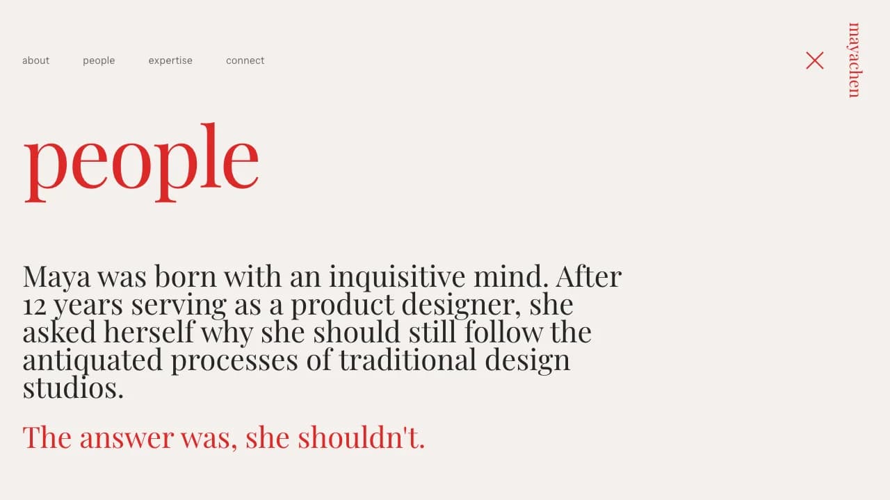 Screenshot of Designer Portfolio & Studio Template